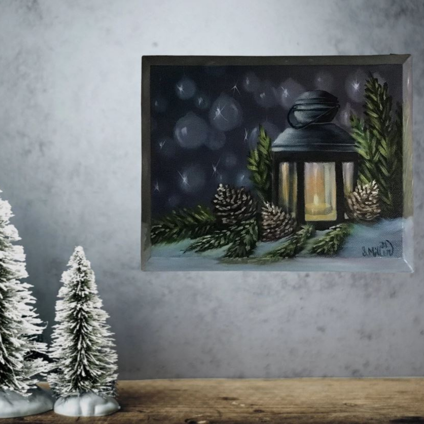 "Christmas Glow" Original Oil Painting