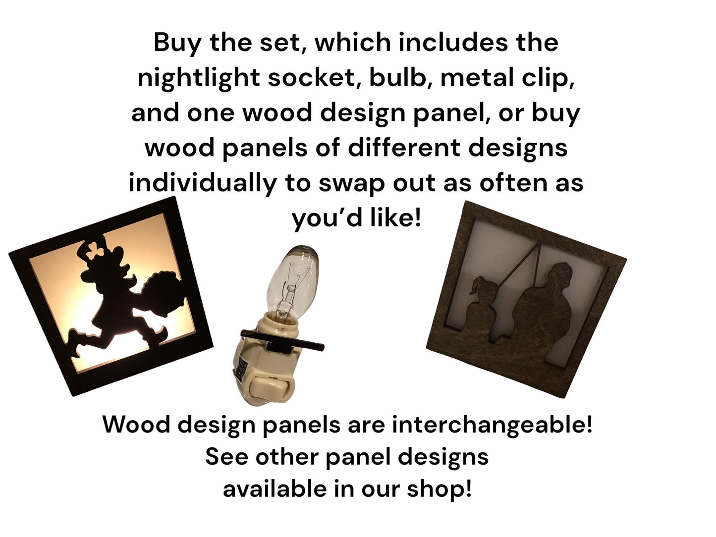 Swivel Night Light with Interchangeable Shade - St. Patrick's Day Leprechaun and Pot of Gold Design