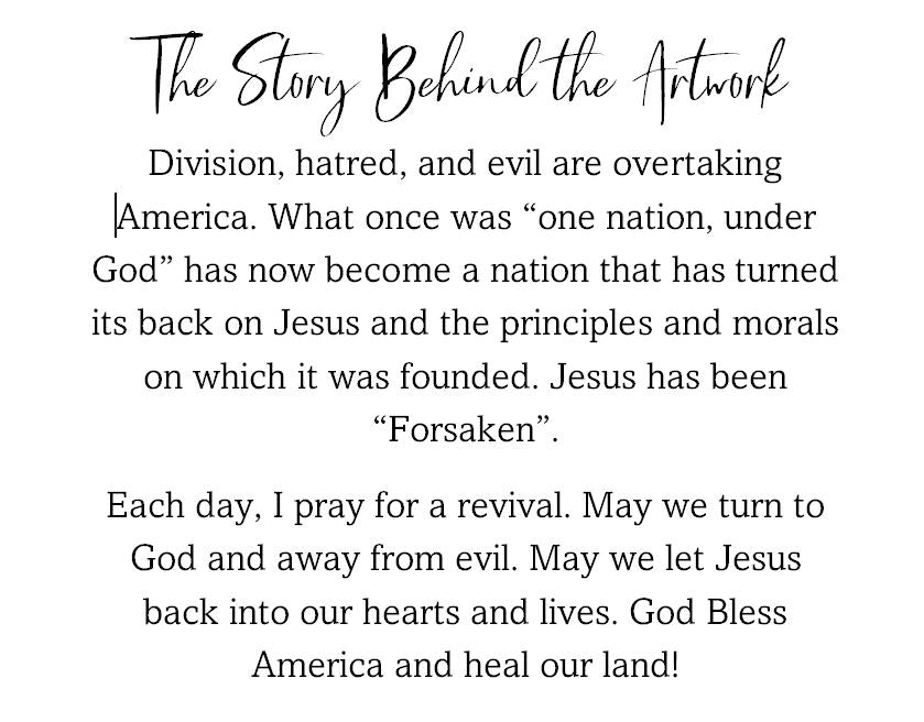 "Forsaken" Giclee Gallery Wrap Canvas Print, 12" x 12"