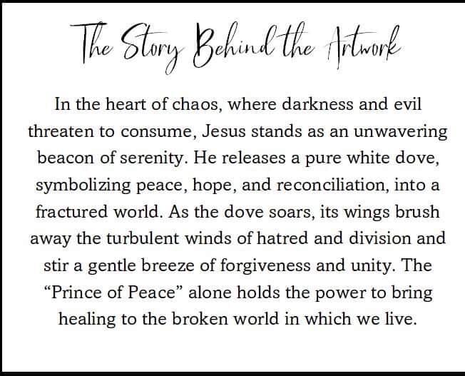 "Prince of Peace" Giclee Gallery Wrap Canvas Print, 12" x 12"