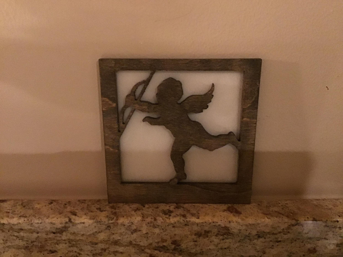 Swivel Night Light with Interchangeable Shade - Valentine's Day Cupid Design