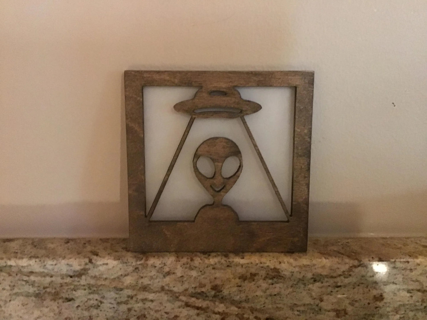 Swivel Night Light with Interchangeable Shade - Alien & Spaceship Design