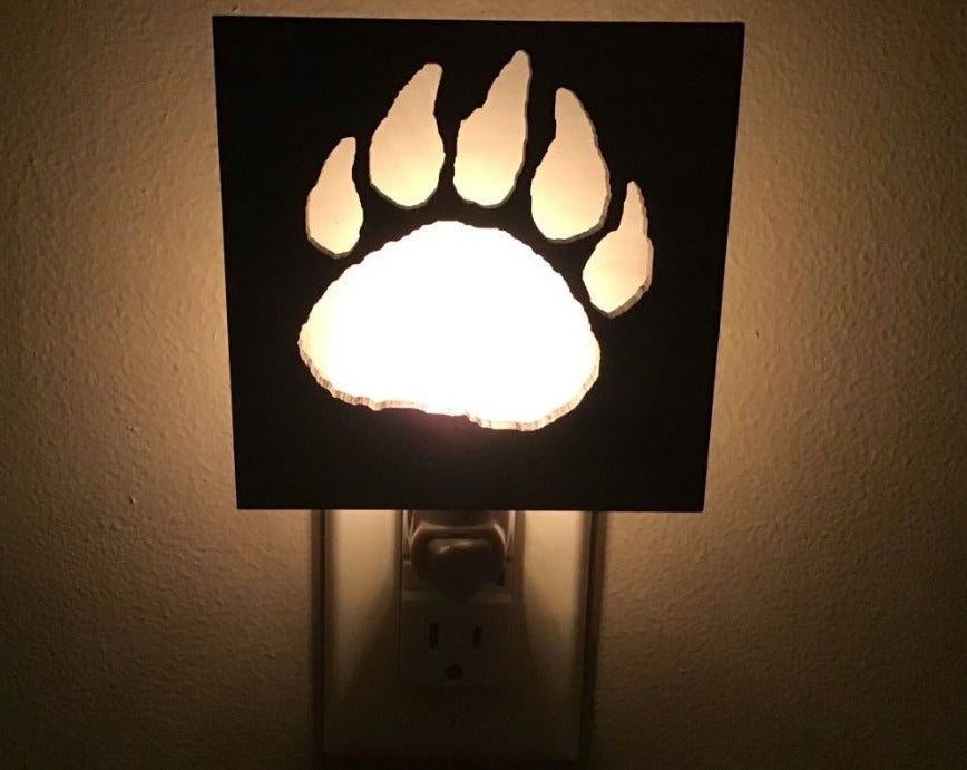 Interchangeable Night Light Shade - Bear Paw Design