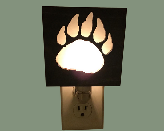 Interchangeable Night Light Shade - Bear Paw Design