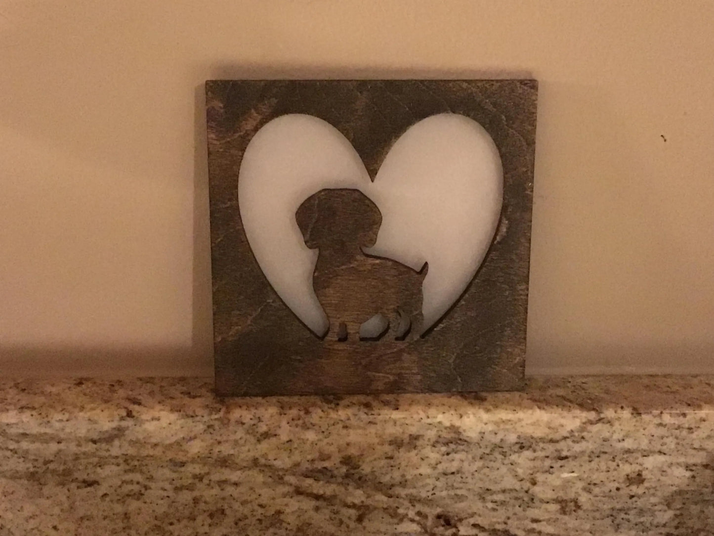 Swivel Night Light with Interchangeable Shade - Dog Breed Design - Dachshund