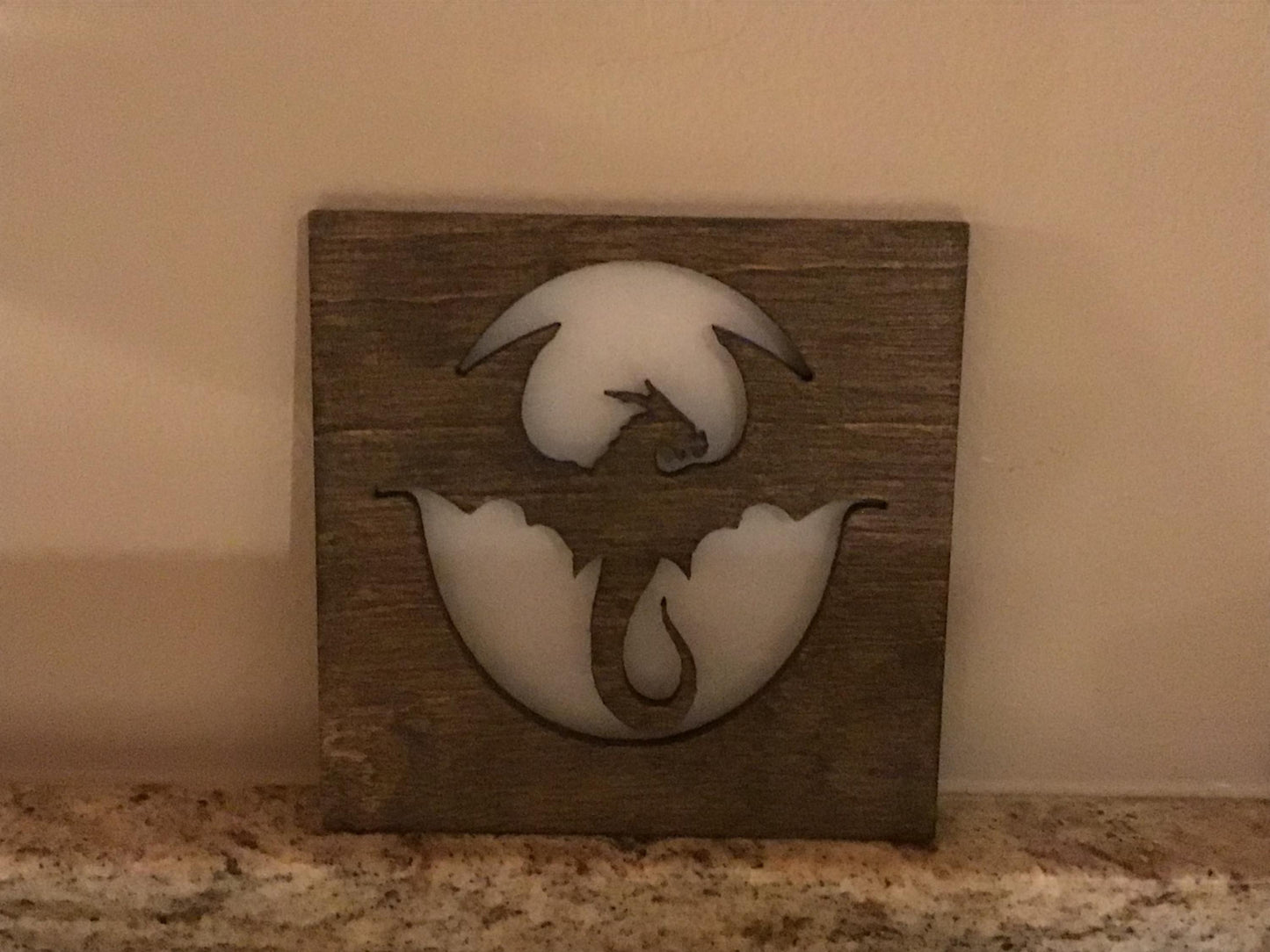 Swivel Night Light with Interchangeable Shade - Dragon Design