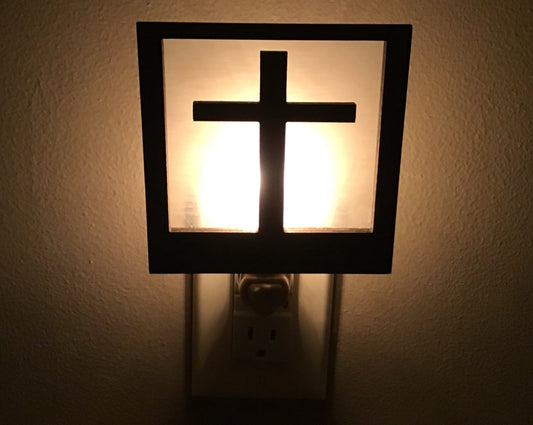 Interchangeable Night Light Shade - Cross Design