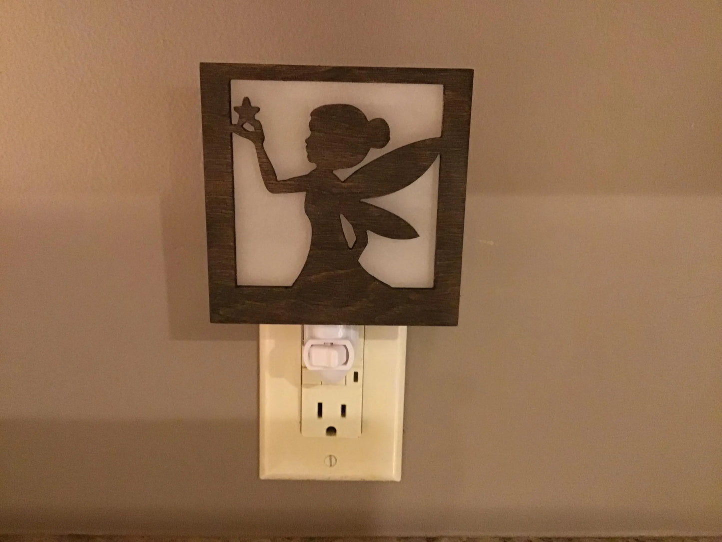 Swivel Night Light with Interchangeable Shade - Fairy Design