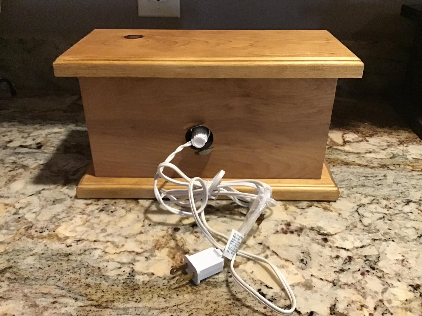 Rustic Wood Accent/Table Lamp - Galloping Horses Design