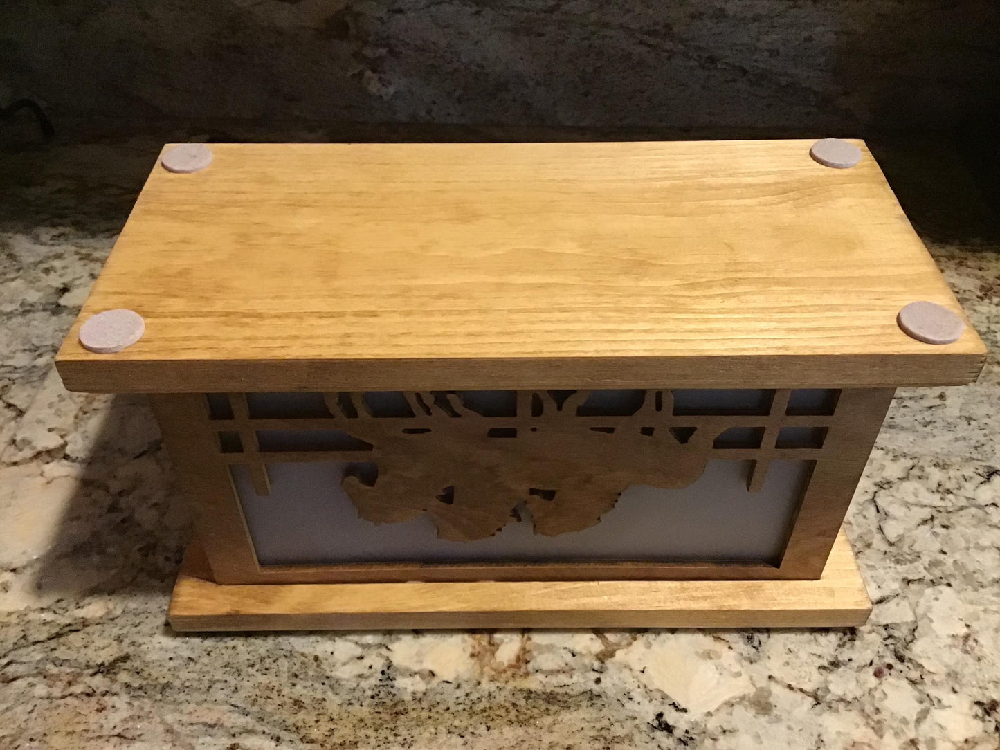 Rustic Wood Accent/Table Lamp - Galloping Horses Design