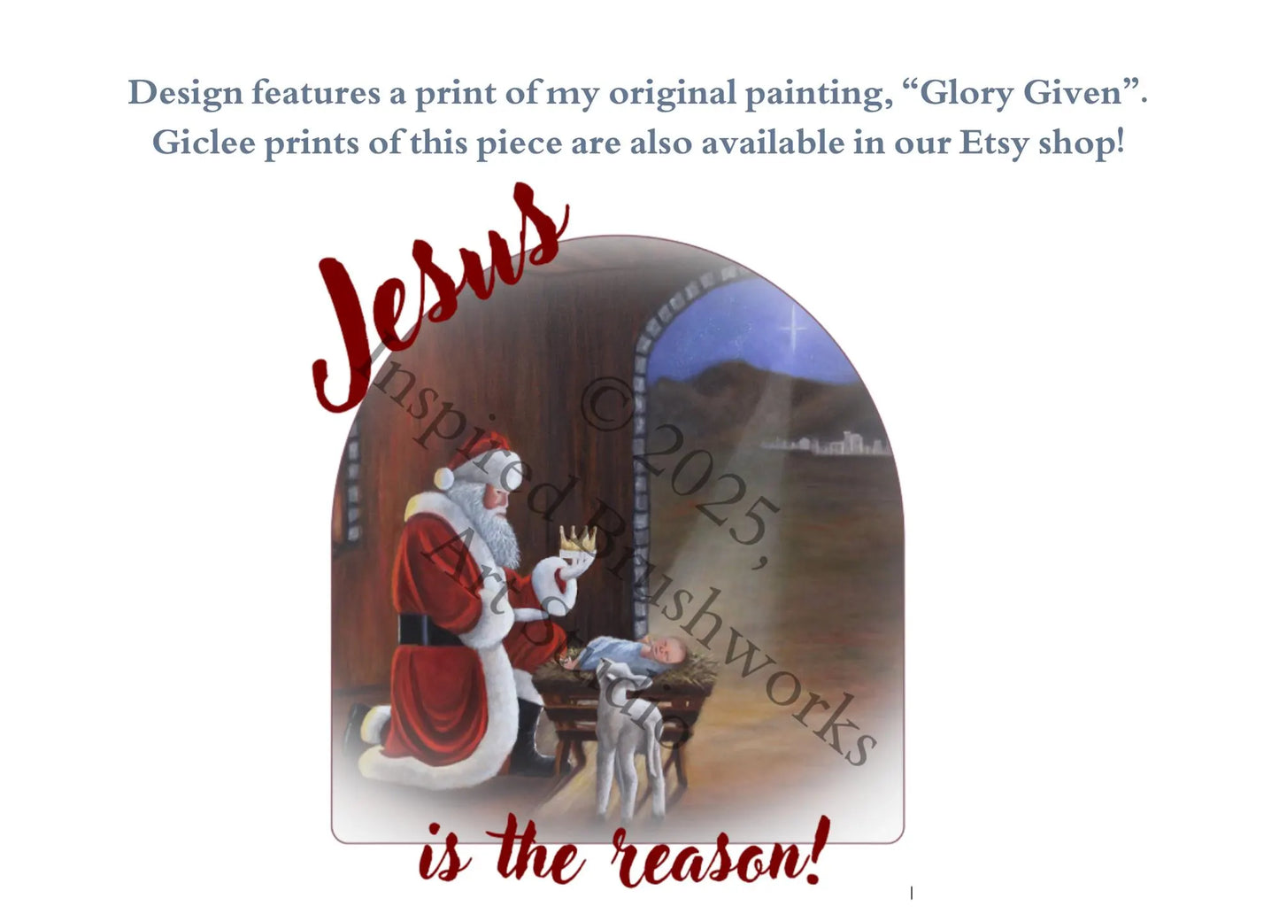 Canvas Tote Bag - "Jesus is the Reason" Design