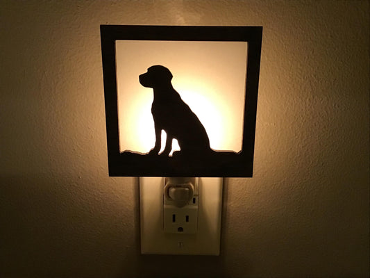 Swivel Night Light with Interchangeable Shade - Labrador Retriever Dog Breed Design