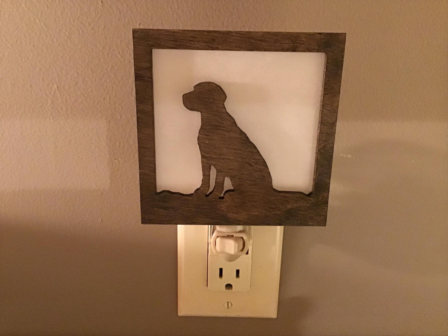 Swivel Night Light with Interchangeable Shade - Labrador Retriever Dog Breed Design