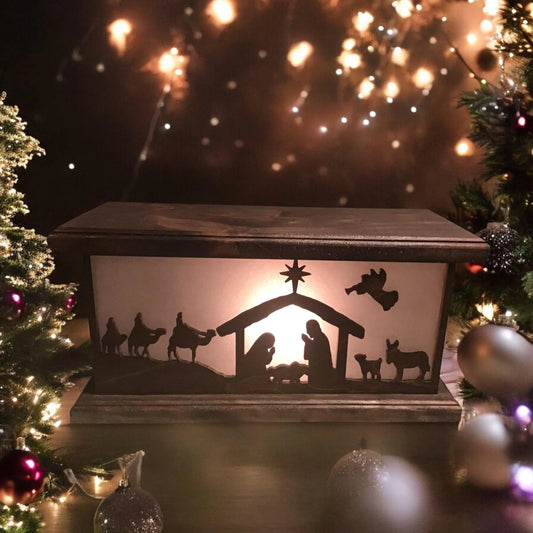 Nativity Wood Accent Lamp