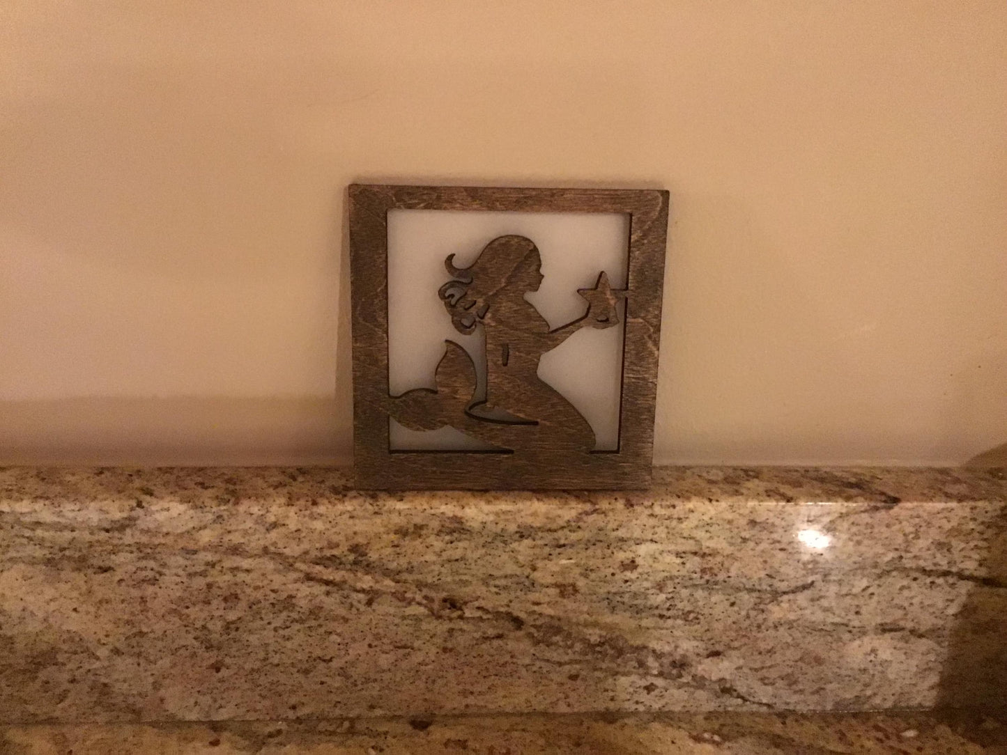 Swivel Night Light with Interchangeable Shade - Mermaid Design