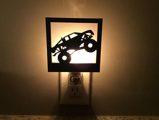 Swivel Night Light with Interchangeable Shade - Monster Truck Design