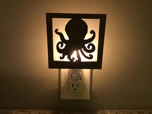 Swivel Night Light with Interchangeable Shade - Octopus Design