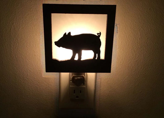 Interchangeable Night Light Shade - Pig Design