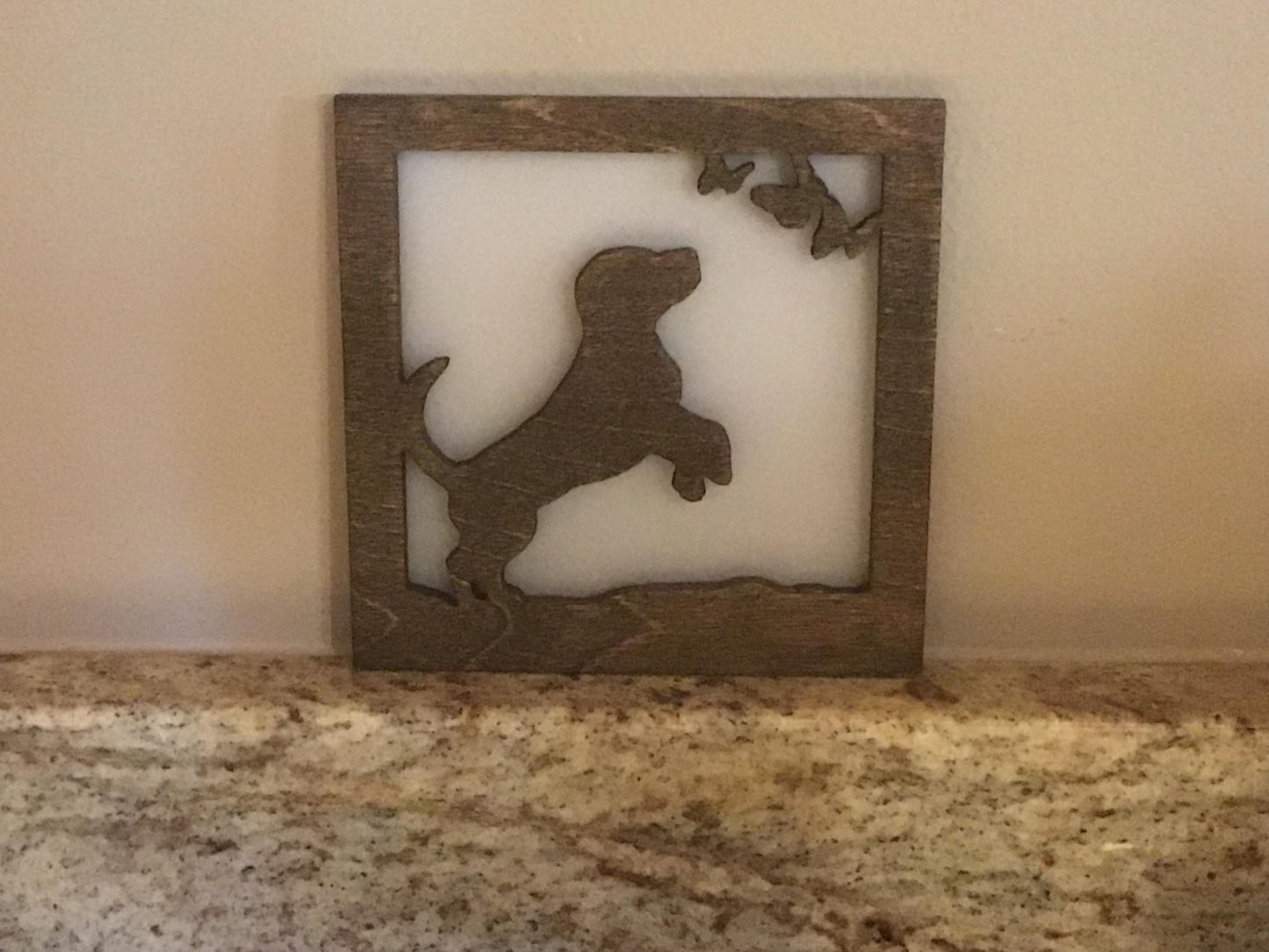 Swivel Night Light with Interchangeable Shade - Puppy & Butterflies Design