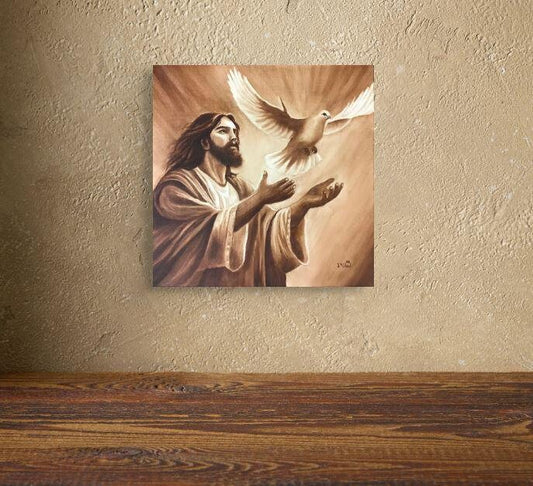 "Prince of Peace" Giclee Gallery Wrap Canvas Print, 12" x 12"